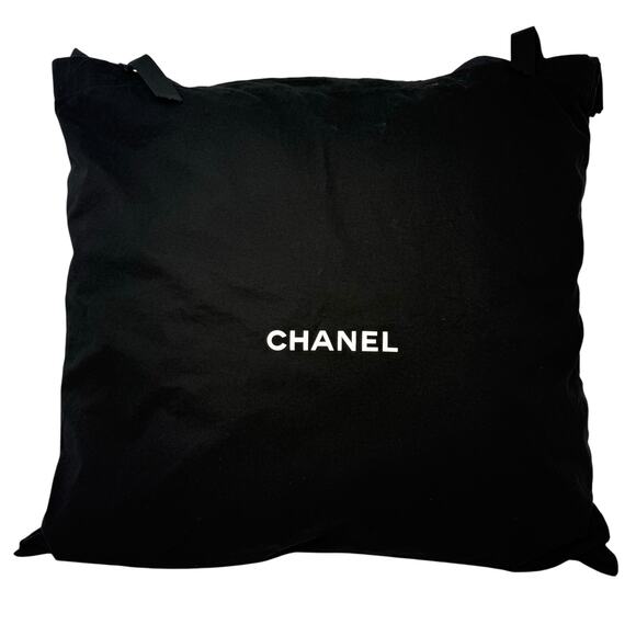 Chanel Pillow Upcycled from Authentic Bag Handmade Logo Decor Rare Gift - Picture 1 of 5